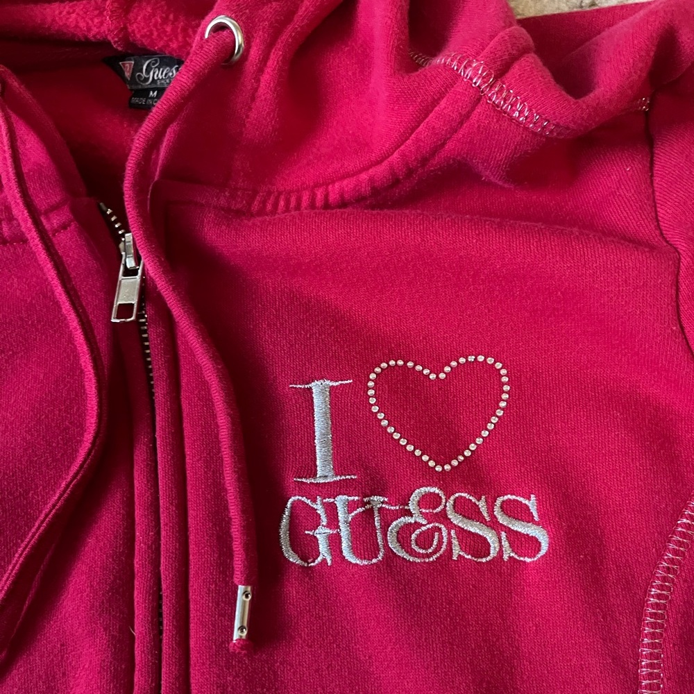 Y2k Guess Zip Up Jacket - Gem